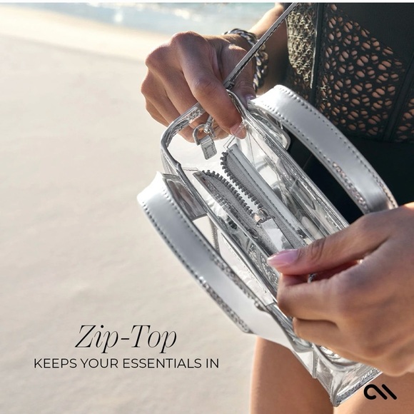 Case-Mate Silver Clear Micro Tote - Picture 6 of 9